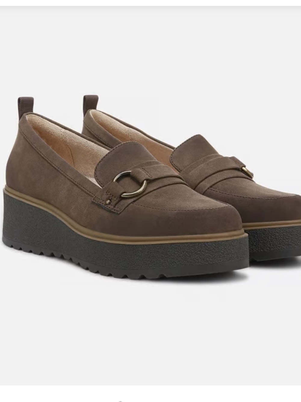 NEW SOUL Naturalizer Joyla Platform Loafer -Chocolate Brown - Size 6